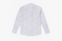 Viscose Cotton Full Sleeves Abstract Shirt White & Blue M