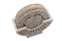 Handcrafted Soapstone Coaster Set with Carved Holder (Set of 6)