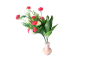 Marble Flower Vase Pink