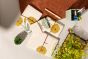 Diary Bahi Style || White And Yellow Color with Flower Print || Set of 4 || Saras Aajeevika