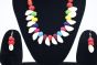 Handcrafted Sea Shell Necklace with Red Cotton Dori | Coastal Charm