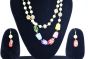 Handcrafted Double-Layer Antique Beads Necklace with Golden Balls | Ethnic Royal Look