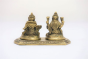 Brass Idol Figurine Lakshmi and Kuber Set Black | SHG Product | Uttar Pradesh | Devotional | Traditional | Auspicious | Big