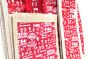 Jute Bag Combo Warliart Red Set Of 5Pc