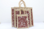 Jute Bag Combo Warliart Maroon Set Of 5Pc