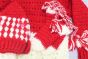 Kids Dress Set Red & Cream