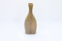 Khurja Pottery Flower Vase Pan Shape Golden Brown Colour Size 10 Inches