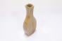 Khurja Pottery Flower Vase Pan Shape Golden Brown Colour Size 10 Inches