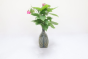  Khurja Pottery Flower Vase Pan Shape Light Green Colour 10 Inches