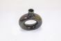 Khurja Pottery Flower Vase Ring Shape Plain Green Colour Size 8 Inches