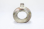 Khurja Pottery Flower Vase Ring Shape Light Green Colour 8 Inches