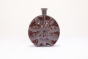 Khurja Pottery Flower Vase Ring Matki Shape Brown Colour 9 Inches