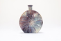 Khurja Pottery Flower Vase Ring Matki Shape Brinjal Colour 9 Inches
