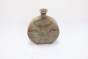 Khurja Pottery Flower Vase Ring Matki Shape Green and Brown Colour Size 9 Inches
