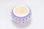 Khurja Pottery Indoor Pot Apple Red And Blue Colour Medium Size 4 Inches || Saras Aajeevika