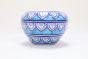 Khurja Pottery Indoor Pot Apple Shape Sky Blue Colour Medium 4 Inch || Saras Aajeevika