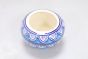 Khurja Pottery Indoor Pot Apple Shape Sky Blue Colour Medium 4 Inch || Saras Aajeevika