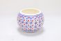 Khurja Pottery Indoor Pot Apple Shape || Red and Blue Colour || Big Size 5 Inchs || Saras Aajeevika
