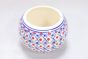Khurja Pottery Indoor Pot Apple Shape || Red and Blue Colour || Big Size 5 Inchs || Saras Aajeevika