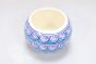 Khurja Pottery Indoor Pot Apple Shape Sky Blue Colour Big Size 5 Inch || Saras Aajeevika