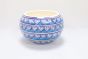 Khurja Pottery Outdoor Pot Apple Shape Sky Blue Colour Large Size 6 Inches || Saras Aajeevika