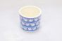 Khurja Pottery Indoor Pot Pipe Shape Sky Blue Colour Small Size 4 Inches
