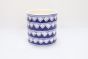 Khurja Pottery Outdoor Pot Pipe Shape || Navy Blue Colour || Large Size 6 Inches || Saras Aajeevika