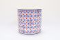 Khurja Pottery Outdoor Pot Pipe Shape || Red and Blue Colour || Large Size 6 Inches || Saras Aajeevika