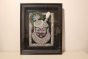 Painting Framed Shree Nath Mukh Embedded Stone 12X16 Inch