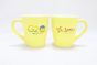 Khurja Souvenir Mug (Set of 2)| Handmade mugs | Kitchenware |Home Essentials | Yellow