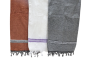Cotton Towel Set of 3 (White-Grey-Brick)