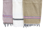 SARAS Aajeevika, Handwoven | Bathing Towel | SHG Product | Madhya Pradesh | Quick absorption | Faster Drying | White, Light Green & Light Brown | Set of 3
