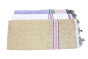 Vibrant Cotton Towel Set of 3 in Off white- Green - Light Blue |Pure Cotton | Blue Colour Towel Set | Home Essentials