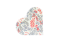 Handmade Heart-Shaped Diary | Red & Green Fabric Cover | 7 Inch | SHG Product