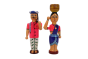 Kisan Set Red Blue| Toy for Kids | Handmade Toys | Wooden Toys | Home Decor