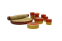 Cooking Set Orange | Toy for Kids | Handmade Toys | Wooden Toys