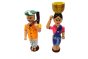 Kisan Set Orange Blue | Toy for Kids | Handmade Toys | Wooden Toys