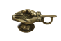 Antique Brass Palm Deepak Set of 2 | Puja Essentials |Handmade Brass Deepak | Single Deepak on Stand |Palm Shaped Deepak