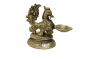 Antique Brass Mayur Deepak Small | Brass Deepak | Puja Essentials | Mayur Shaped Deepak | Handcrafted Brass Work