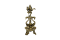 Divine Antique Brass Ganesha on Deepak| Puja Essentials |Handmade Brass Deepak | Deepak on Stand