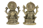 Antique Brass Ganesh Laxmi Set | Brass Figurine | Puja Essentials | Ganesh Laxmi Figurine Set | Antique Brass Work