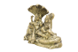 Divine Antique Brass Laxmi Vishnu from Uttar Pradesh | Puja Essentials | Home Décor | Brass Laxmi Vishnu Figurine