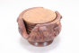 Handcrafted | Wooden Coaster | SHG Product | Punjab | Natural Wood | Eco-Friendly | Set of 6