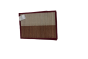 Handcrafted Cotton Table Mat Set (6+1) – Red & White, 12×17 Inch