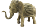 Dhokra Art Brass Elephant 6.5" (Set of 2) || Saras Aajeevika