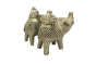  Dhokra Art Brass Elephant Box 6" (Set of 2)