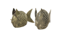  Dhokra Art Brass Fish 4" (Set of 2)