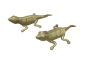 Dhokra Art Brass Lizard 7 Inch (Set of 2)