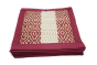 Vibrant Coaster Mk Red and White from West Bengal | Coastet Set | Tableware | Home Décor | Red and White | Set of 6