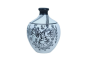 Handcrafted | Flower Vase | SHG Product | Uttar Pradesh | Terracotta Pottery | Black Pottery | Worli Art | Fine Clay | White 6.3